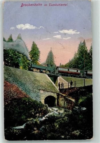 Wernigerode Brockenbahn im Tumkuhlental
