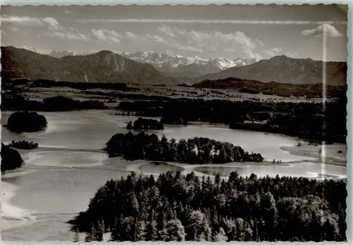 Seeshaupt 1958 Fliegeraufnahme Ort handschriftlich Foto Original aus Archiv eines Ansichtskartenverlags