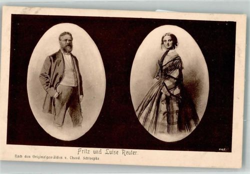 sign. Schloepke Theod. Fritz u.Luise Reuter Hundertjahr Ausstellung