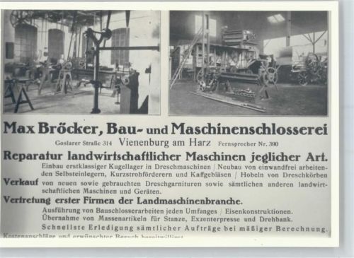 Vienenburg Bau- und Maschinenschlosserei, Fotoabzug