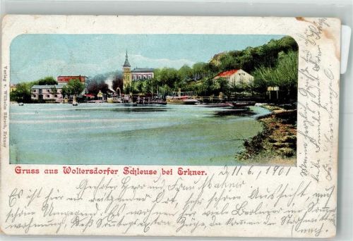 Woltersdorf 1901 Woltersdorfer Schleuse