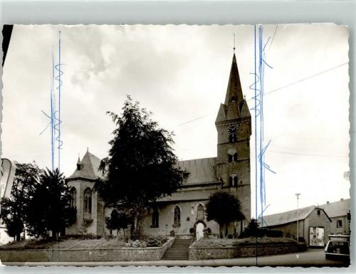 Obermendig Kirche Striche auf Bildseite Ort handschriftlich Foto keine AK