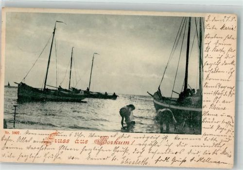 Borkum 1902 Fischerboote