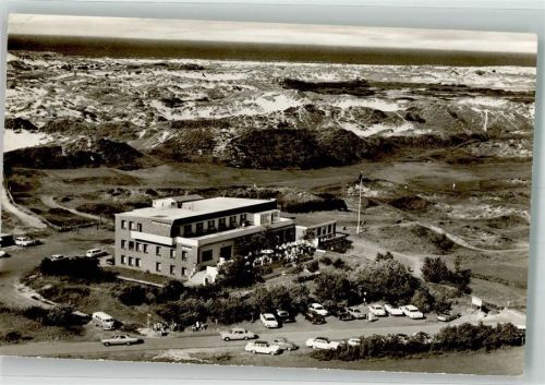 Norderney 1966 Fliegeraufnahme Golf Hotel Auto