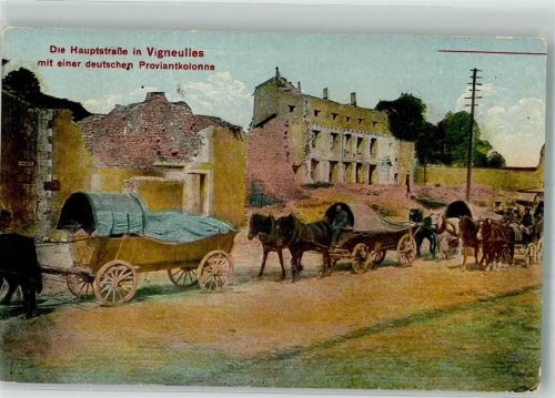 Vigneulles 1917 Feldpost WK I Hauptstrasse