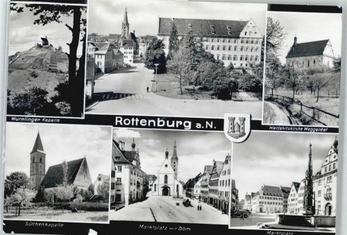 Rottenburg Wurmlinger Kapelle, Wallfahrtskirche Weggental, Wappen, Sülchenkapelle, Marktplatz, Dom