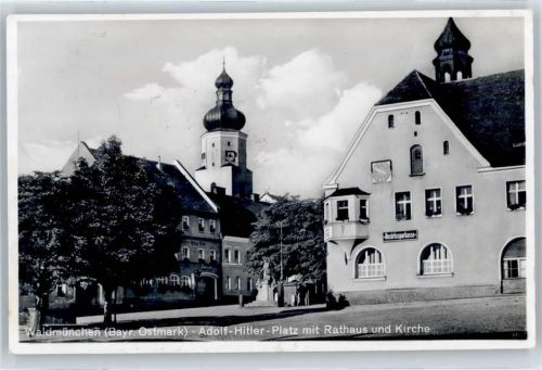 Waldmünchen WK II, Rathaus, Kirche