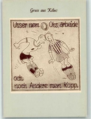 Humor , sign. Kley Gruss aus Köln