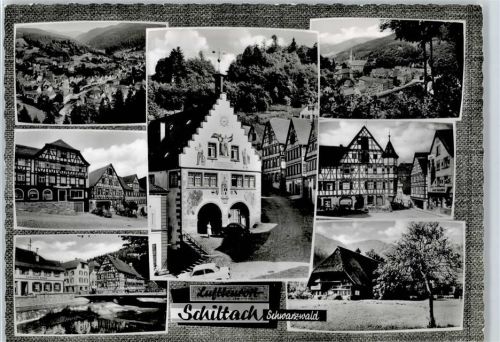 Schiltach Kirche, Ortsansicht, Fachwerkhäuser, Luftkurort