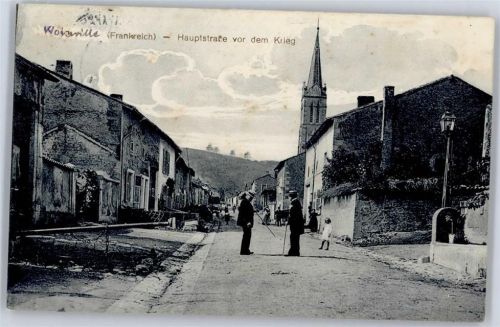 Warvillers Hauptstraße vor dem Krieg