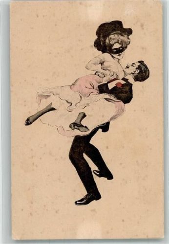 Serie 1 Nr. 4 Simplicissimus Maskenball Tanz Erotik