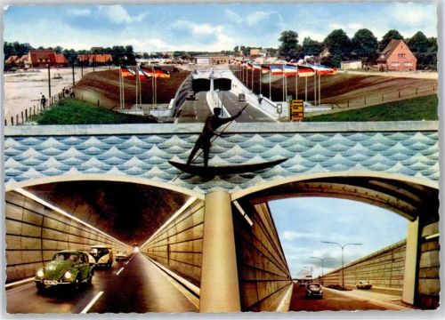 Rendsburg Straßentunnel unter dem Nord-Ostsee-Kanal