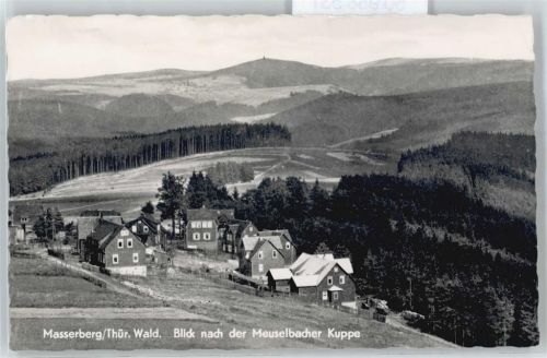 Masserberg Ortsansicht, Blick nach der Meuselbacher Kuppe
