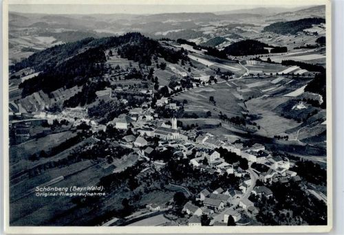 94513 W8351 Schönberg , Niederbay - Fliegeraufnahme