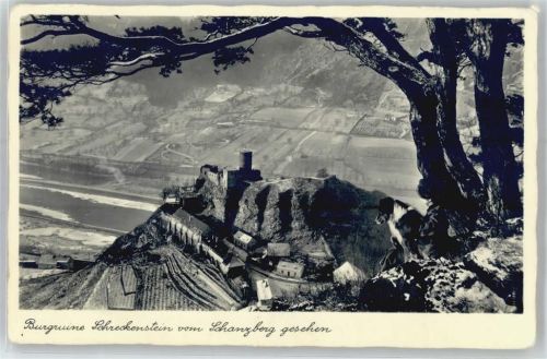 Usti nad Labem Blick vom Schanzberg auf Burg Schreckenstein