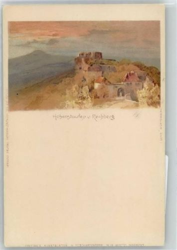 73033 W7320 Hohenstaufen Lithographie / Künstlerkarte Künstler-Karte
