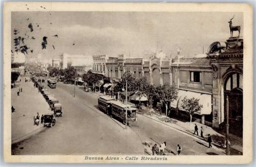 Buenos Aires Calle Rivadavia, Strassenbahn