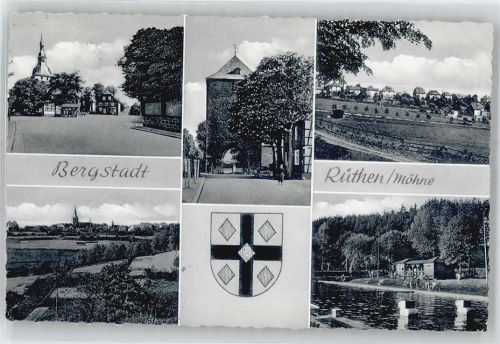 59602 W4784 Rüthen - Kirche, Ortsansichten
