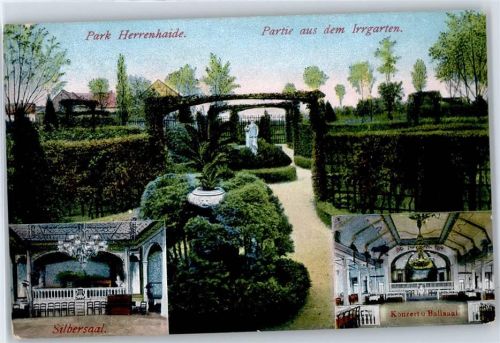 Herrenhaide Parkpartie, Irrgarten, Silbersaal