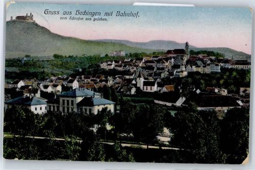 Hechingen Bahnhof, Ortsansicht, Kirche, Schloß Hohenzollern