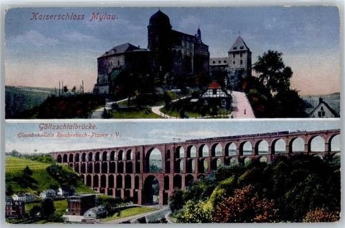 Mylau Kaiserschloss, Göltzschtalbrücke