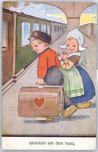Den Haag Leporello Bahnhof Tracht
