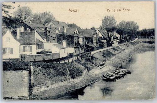 Wesel Partie am Rhein