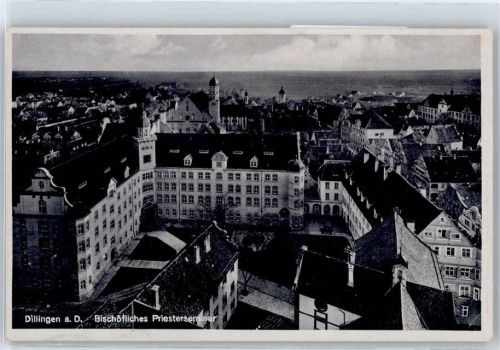 Dillingen Gesamtaufnahme, Luftbild, Bischöfliches Priesterseminar