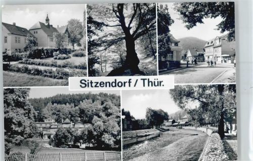Sitzendorf An der Kurverwaltung, Schlangenbuche, Hauptstraße, Hotel Bergterrasse, An der Schwarza