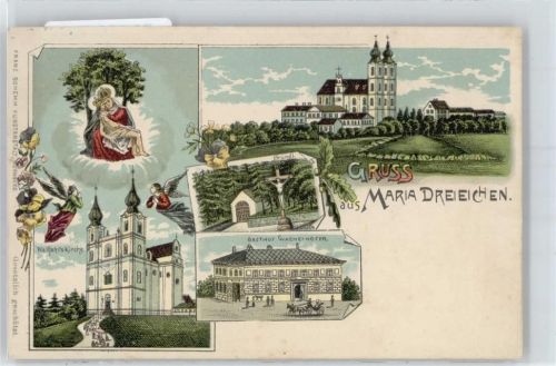 3580 Mold - Wallfahrtskirche, Maria Dreieichen, Bründl, Gasthof Wachei Hofer