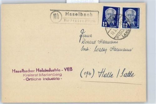 Pockens Landpoststempel Haselbach