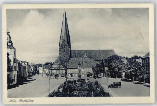 Eutin Kirche, Ortsansicht, Marktplatz