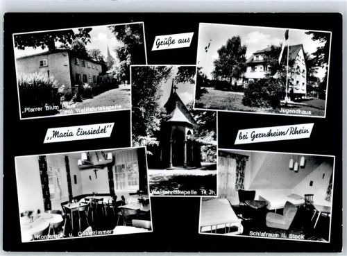 Gernsheim Jugendhaus Maria Einsiedel, Wallfahrtskapelle, Pfarrer-Blum-Haus