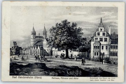 Bad Gandersheim Rathaus, Münster, Abtei