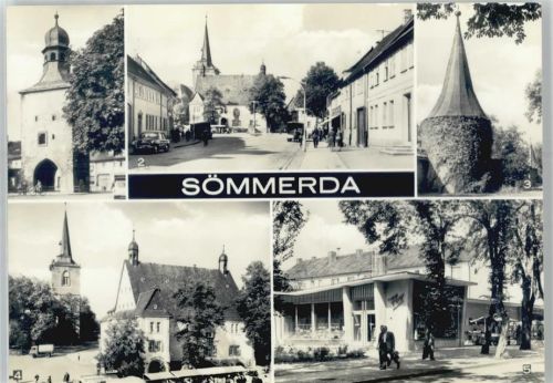 Sömmerda Erfurter Tor, Am Rathaus, An der alten Stadtmauer, Rathaus, Kaufhalle