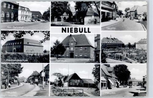 25899 W2260 Niebüll - Am Bahnhof, Kirche, Hauptstraße, Rathaus, Kreisberufsschule, Jugendherberge, Friedrich-Paulsen-Schule