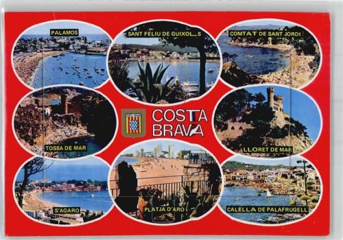 Lloret de Mar Leporello, Mehrfachansicht Costa Brava