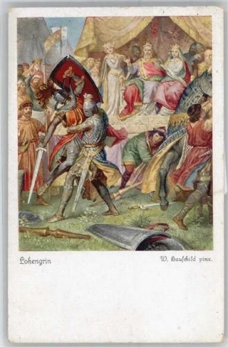 Lohengrin , sign.Hauschild Ritter