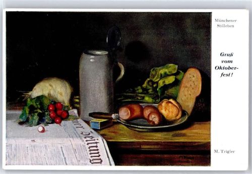 Trigler, M. , Zeitung , Stilleben