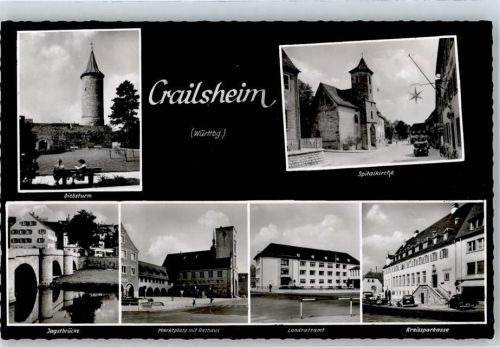 Crailsheim Diebsturm Spitalkirche Jagstbrücke