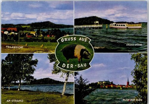 Plön Ortsansicht, Am Strand, Personenschiffahrt