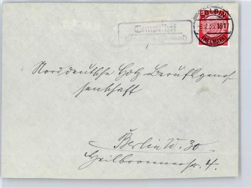 Soldin Landpoststempel Tempelhof