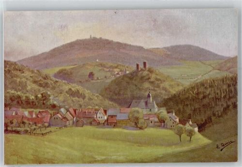 Seelenberg Reifenberg und Feldberg, Künstlerkarte, sign. E. Quirin