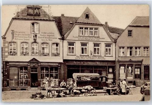 66606 W6690 St. Wendel , Saar - Häuser mit Bekenntnissprüchen, Domplatz AKU1