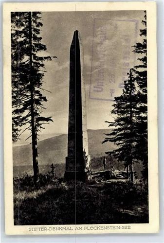 Cesky Krumlov Stifter Denkmal am Plöckenstein See