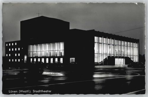 Lünen Theater bei Nacht
