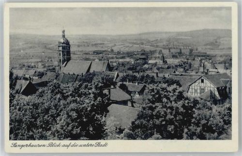 Sangerhausen Blick auf die untere Stadt