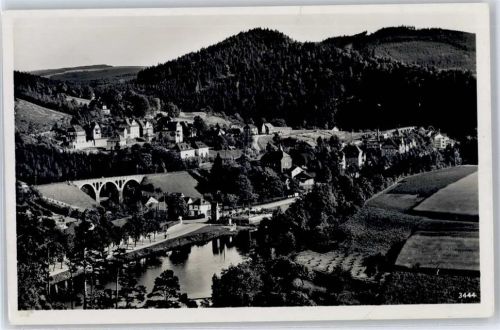 07924 O6557 Ziegenrück , Thür - Teilansicht, Viadukt