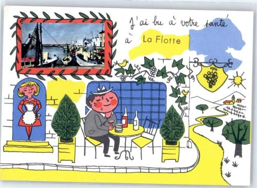La Flotte Leporello, Hafen, Im Weinrestaurant
