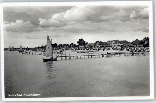 Kellenhusen Strand, Segelboot, Anleger